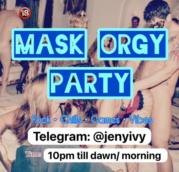 Gangbang MASK PARTY OR GROUP SEX PARTY
